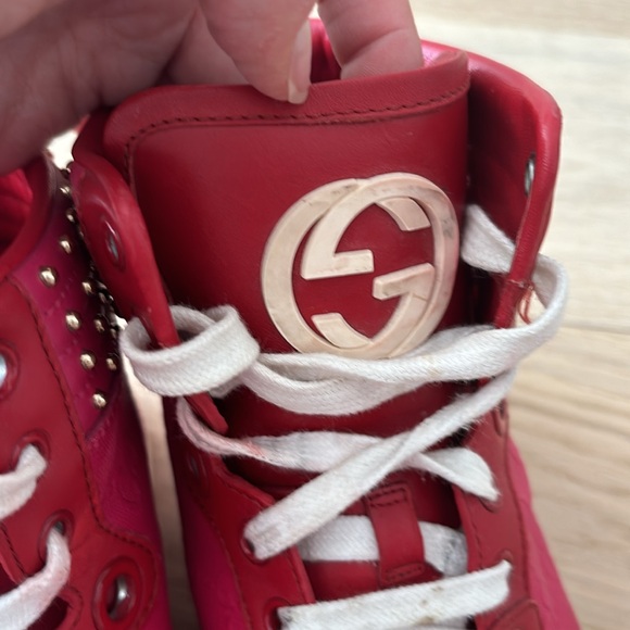 Authentic Gucci High Top Sneakers - Picture 5 of 7